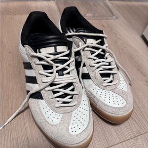 BAD BUNNY Adidas Men's White and Black Sneakers with Tan Accents
